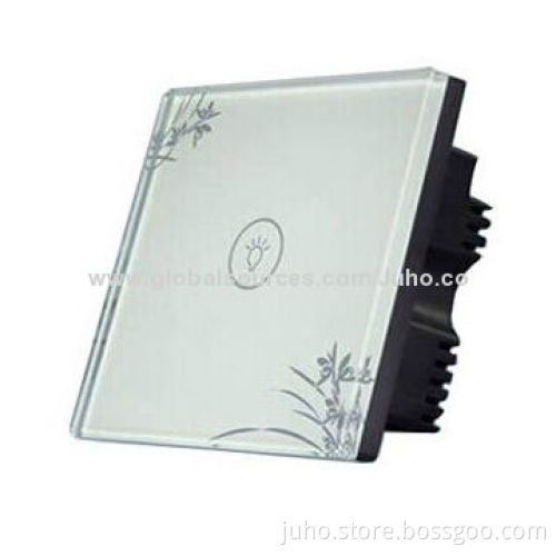 Touchscreen Light Switch, 1 Way with Glass Panel, Australia Standard or US Standard, AC 110-240V